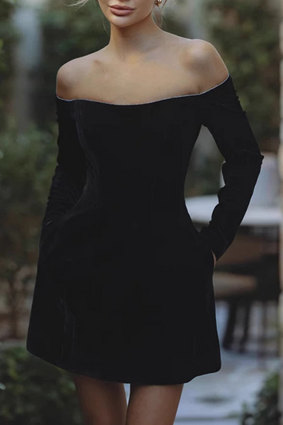 Fabiana® | Sexy off-the-shoulder princess dresses with rhinestone decoration