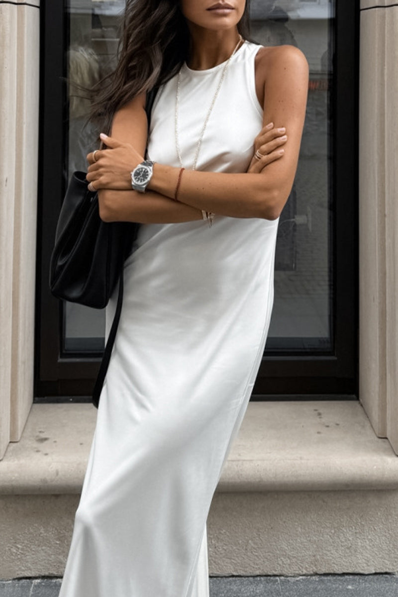 Eugenia® | Casual sleeveless O-neck dresses for everyday wear