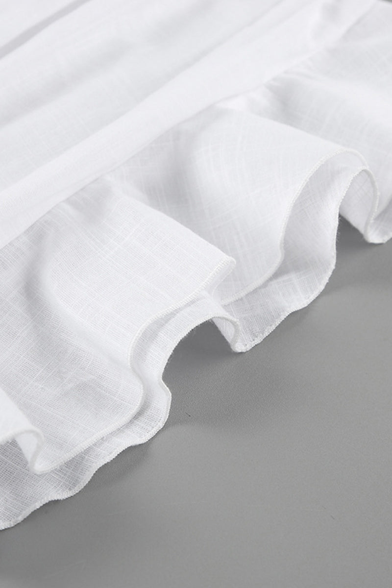 Diana® | Elegant ruffled ruffled turn-down collar wrap skirt dresses