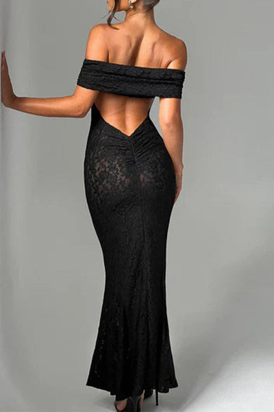 Blanca® | Sexy off the shoulder long dresses with lace, backless, fishtail