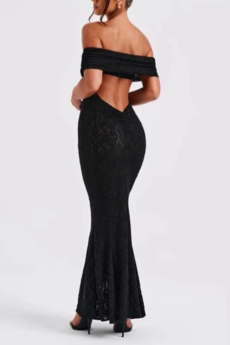 Blanca® | Sexy off the shoulder long dresses with lace, backless, fishtail