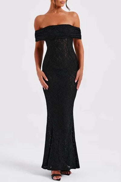 Blanca® | Sexy off the shoulder long dresses with lace, backless, fishtail