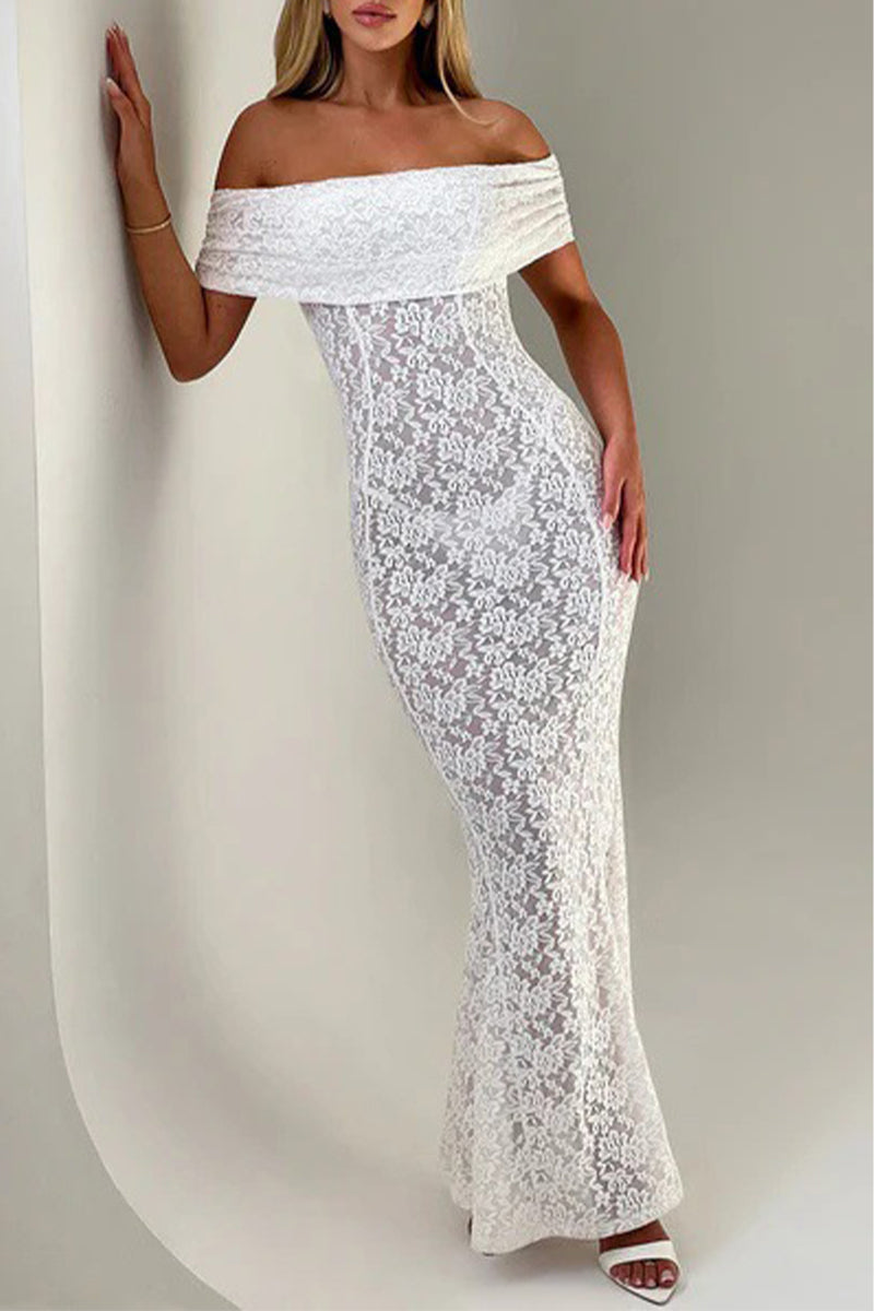 Blanca® | Sexy off the shoulder long dresses with lace, backless, fishtail