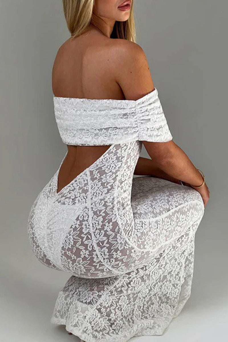 Blanca® | Sexy off the shoulder long dresses with lace, backless, fishtail