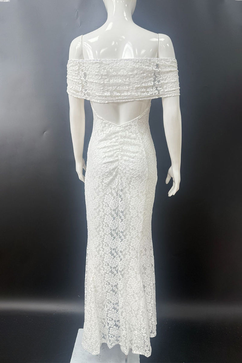 Blanca® | Sexy off the shoulder long dresses with lace, backless, fishtail