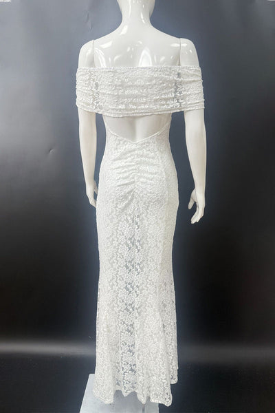 Blanca® | Sexy off the shoulder long dresses with lace, backless, fishtail