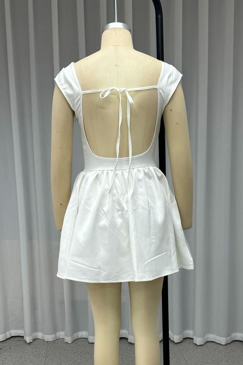 Ursula® | Sexy backless princess dresses with lacing and O-neck