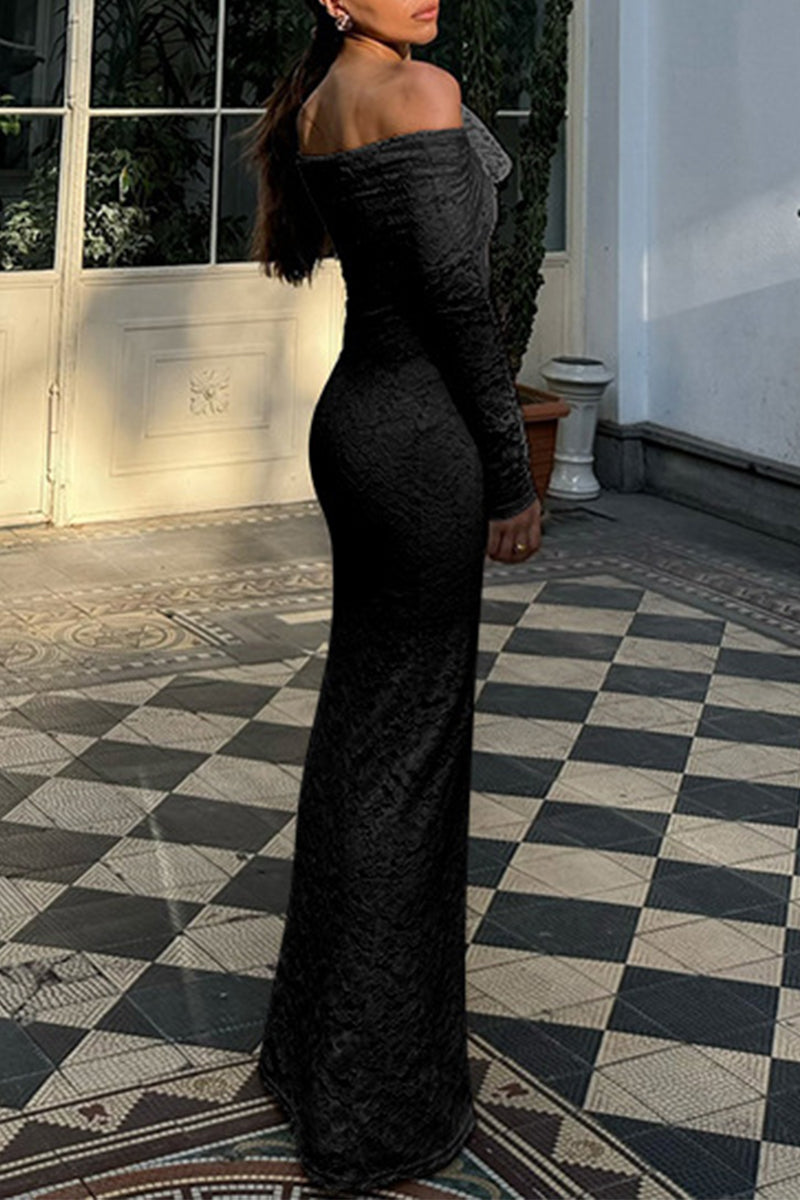 Simona® | Elegant lace off shoulder lace dress dresses