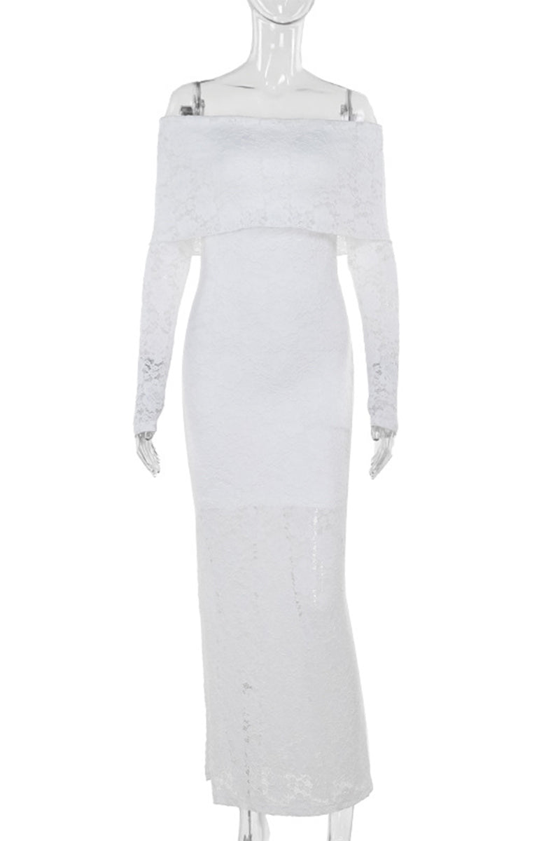 Simona® | Elegant lace off shoulder lace dress dresses