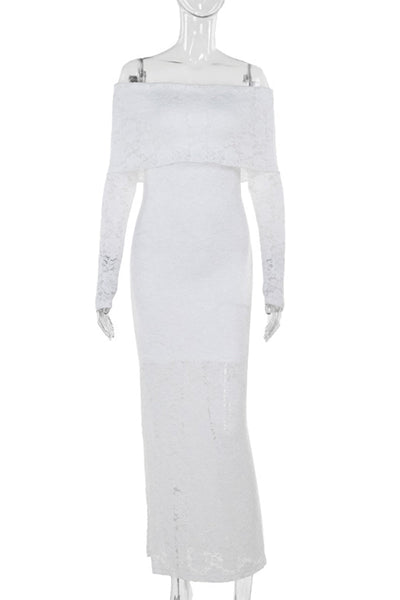 Simona® | Elegant lace off shoulder lace dress dresses