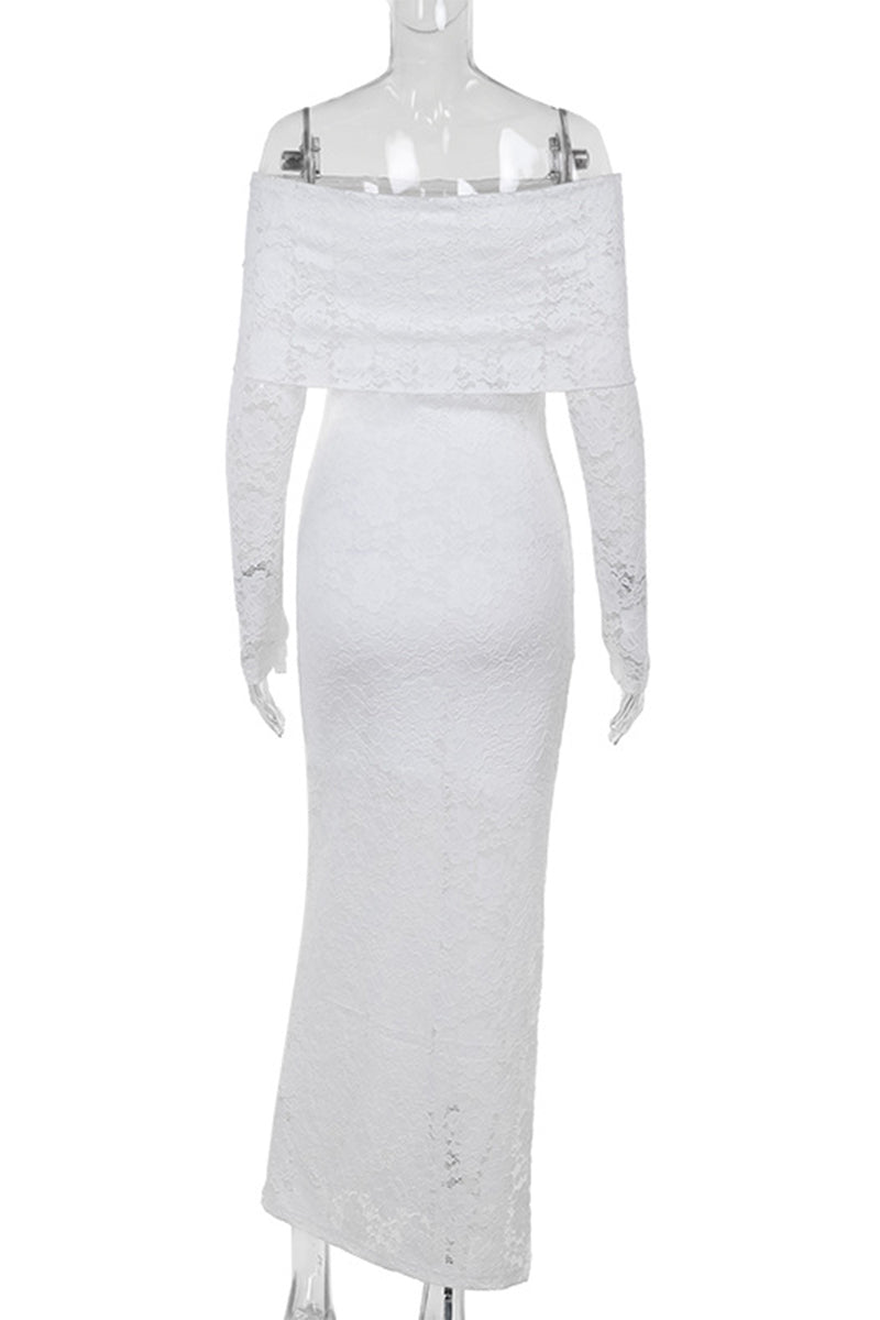 Simona® | Elegant lace off shoulder lace dress dresses