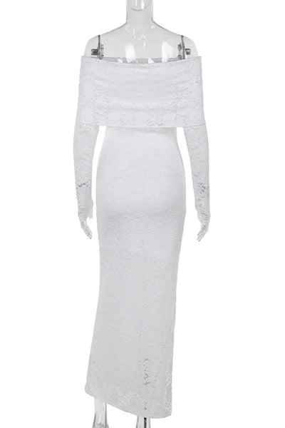 Simona® | Elegant lace off shoulder lace dress dresses