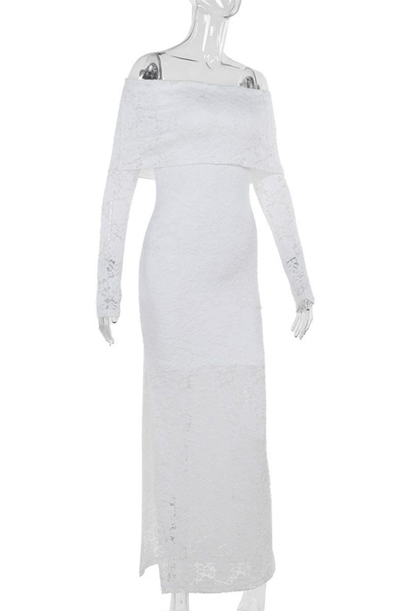 Simona® | Elegant lace off shoulder lace dress dresses