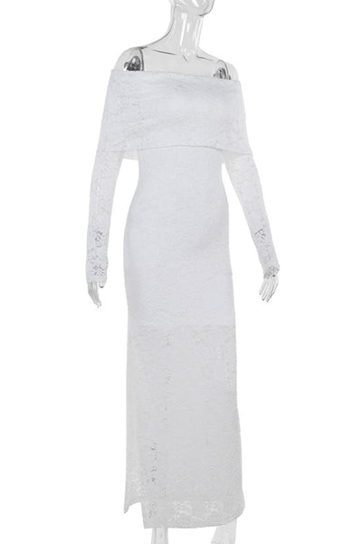 Simona® | Elegant lace off shoulder lace dress dresses