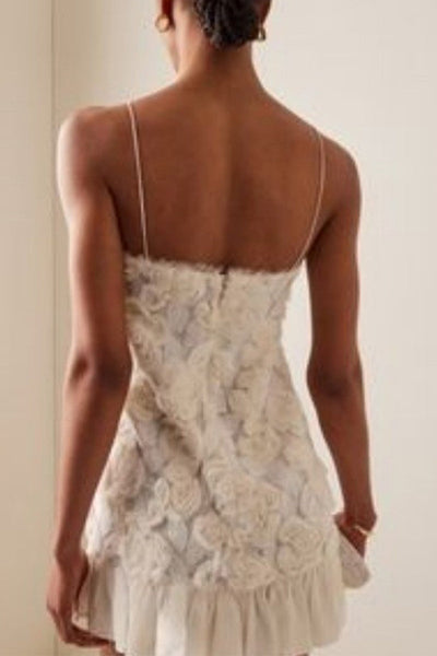 Norma® | Elegant floral sling dresses with scoop neckline