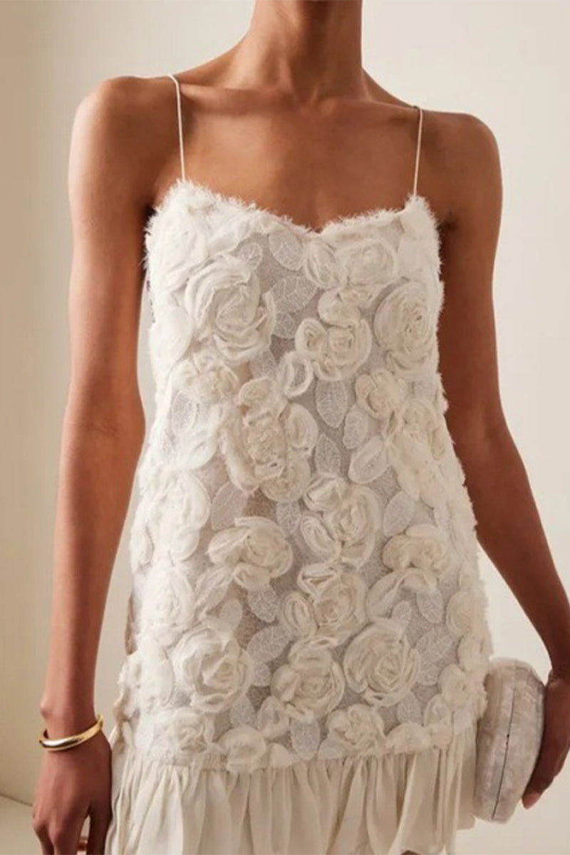 Norma® | Elegant floral sling dresses with scoop neckline