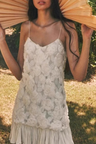 Norma® | Elegant floral sling dresses with scoop neckline