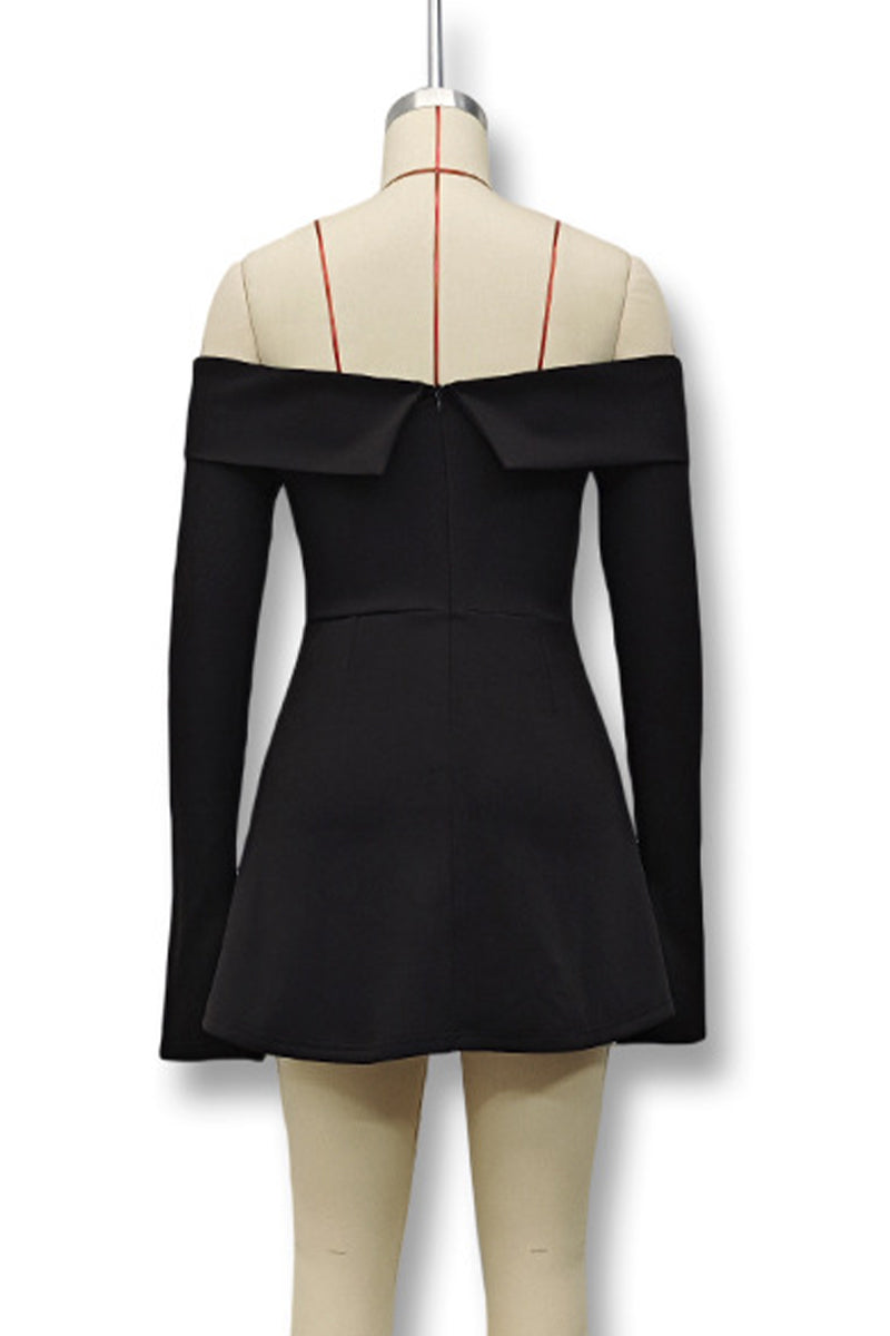 Octavia® | Sexy Off Shoulder A-Line Patchwork Dresses (3 Colors)