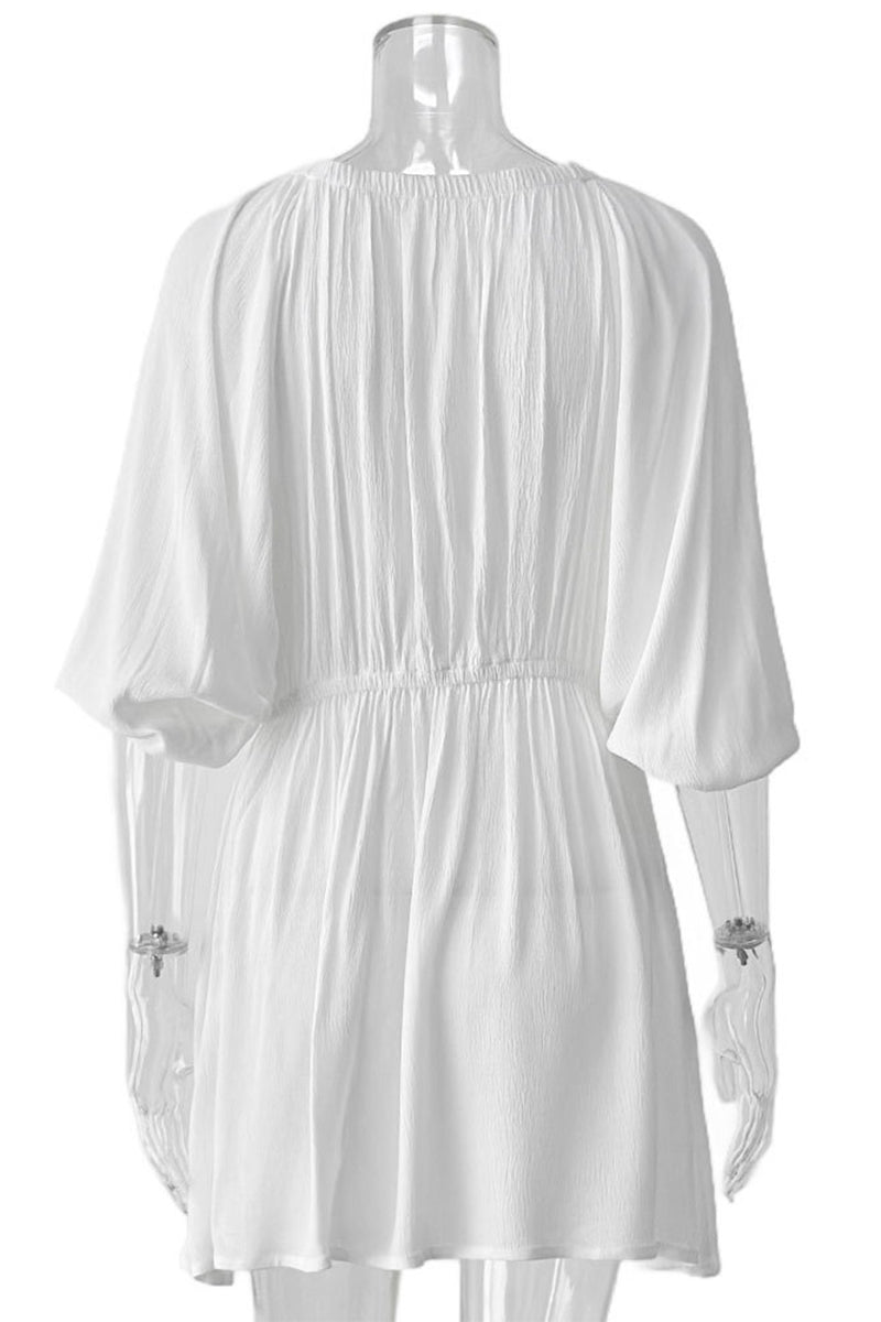 Griselda® | Sexy off-the-shoulder, long-sleeved dresses with lace-up and ruffles
