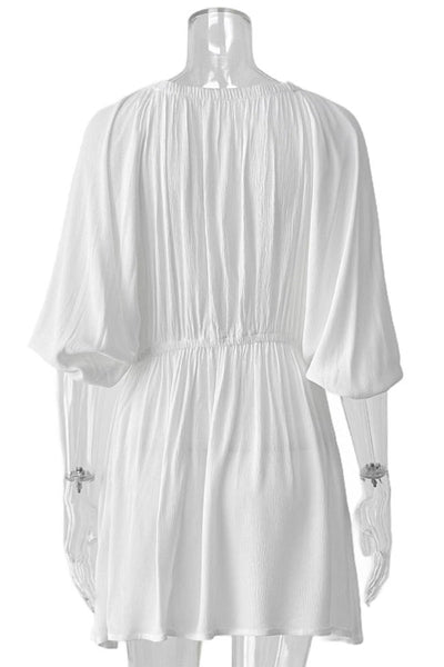 Griselda® | Sexy off-the-shoulder, long-sleeved dresses with lace-up and ruffles