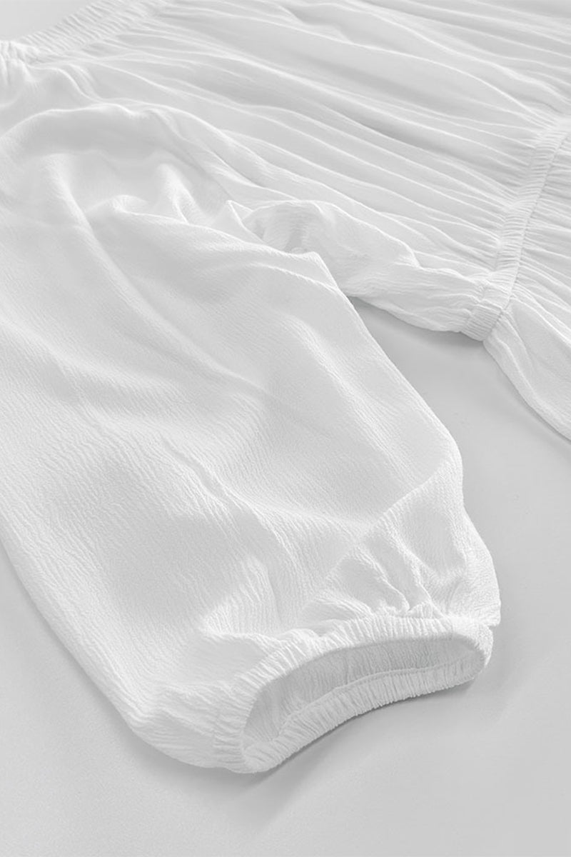 Griselda® | Sexy off-the-shoulder, long-sleeved dresses with lace-up and ruffles