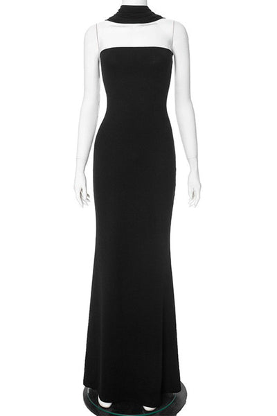 Carolina® | Sexy Patchwork Halter Long Dresses (3 Colors)