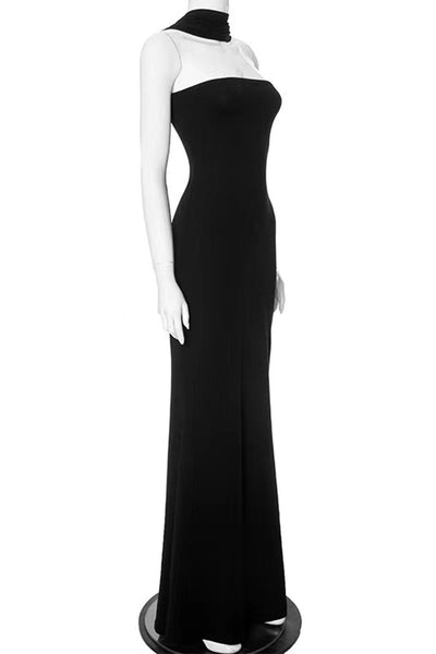 Carolina® | Sexy Patchwork Halter Long Dresses (3 Colors)