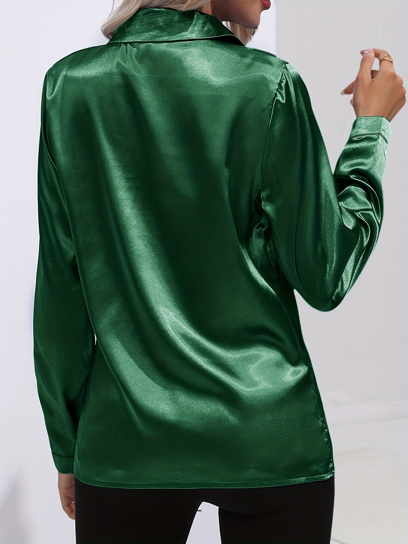 Luz® | Elegant satin blouse