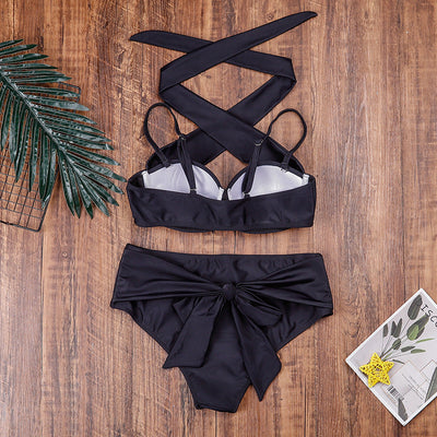 Maria Fernanda® | High waist push up cross top bikini