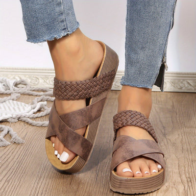 Irma® | Women's wedge sandals with braided straps