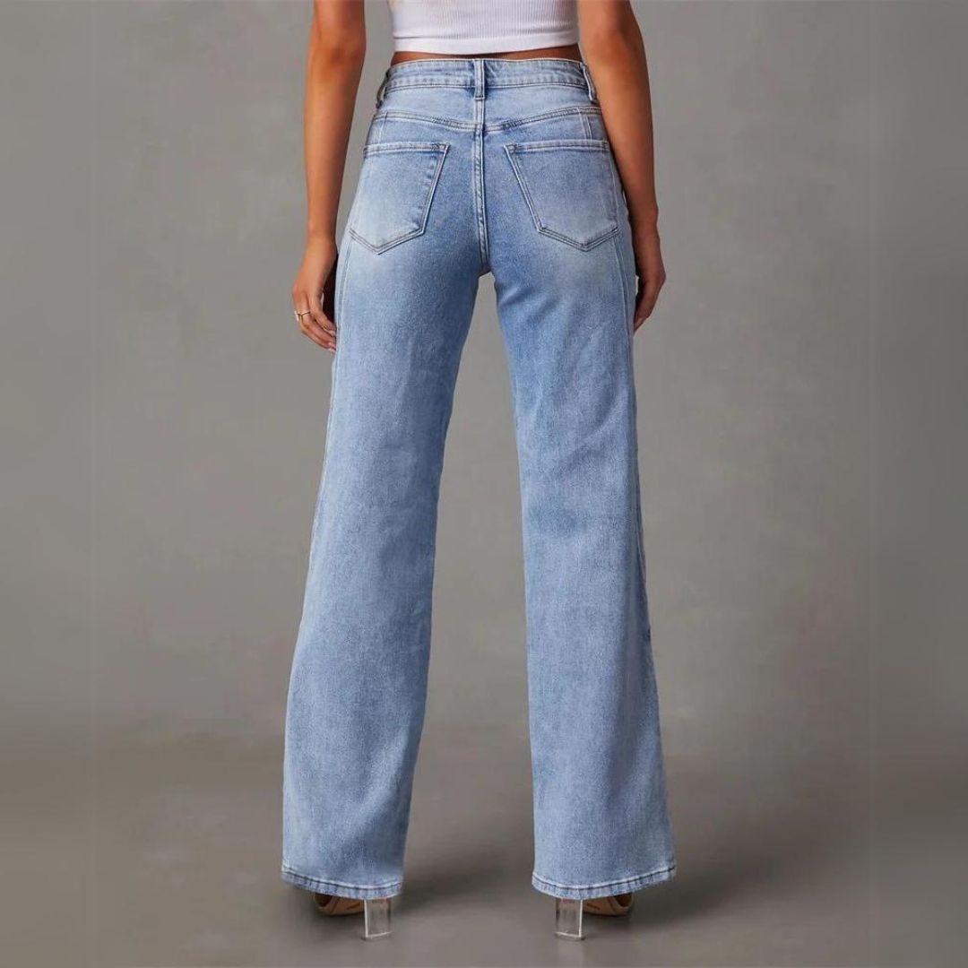 Macarena® | Women's high-waisted straight-cut jeans