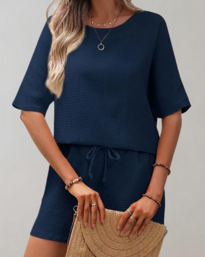 Ariadna® | Casual shirt and shorts set