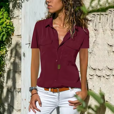 Heather® | Stylish Short Sleeve Shirt