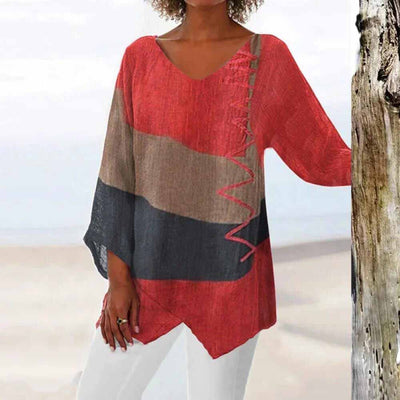 Laila® | Elegant Tricolor Shirt