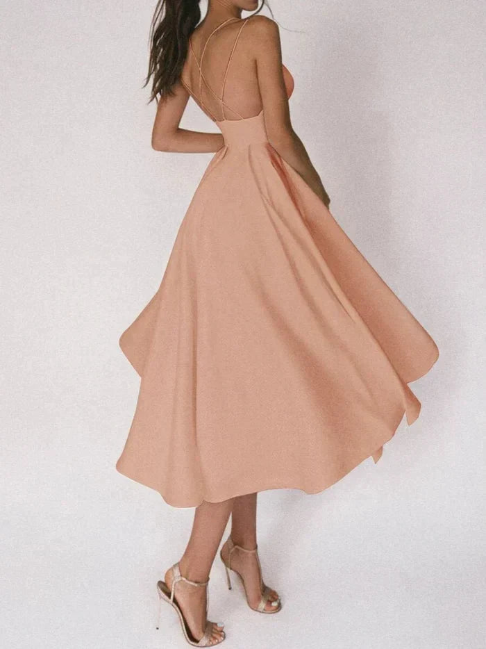 Macarena® | Elegant Dress With V-Neck And Straps