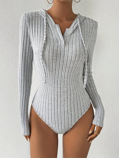 Acantha® | Ribbed bodysuit with hood