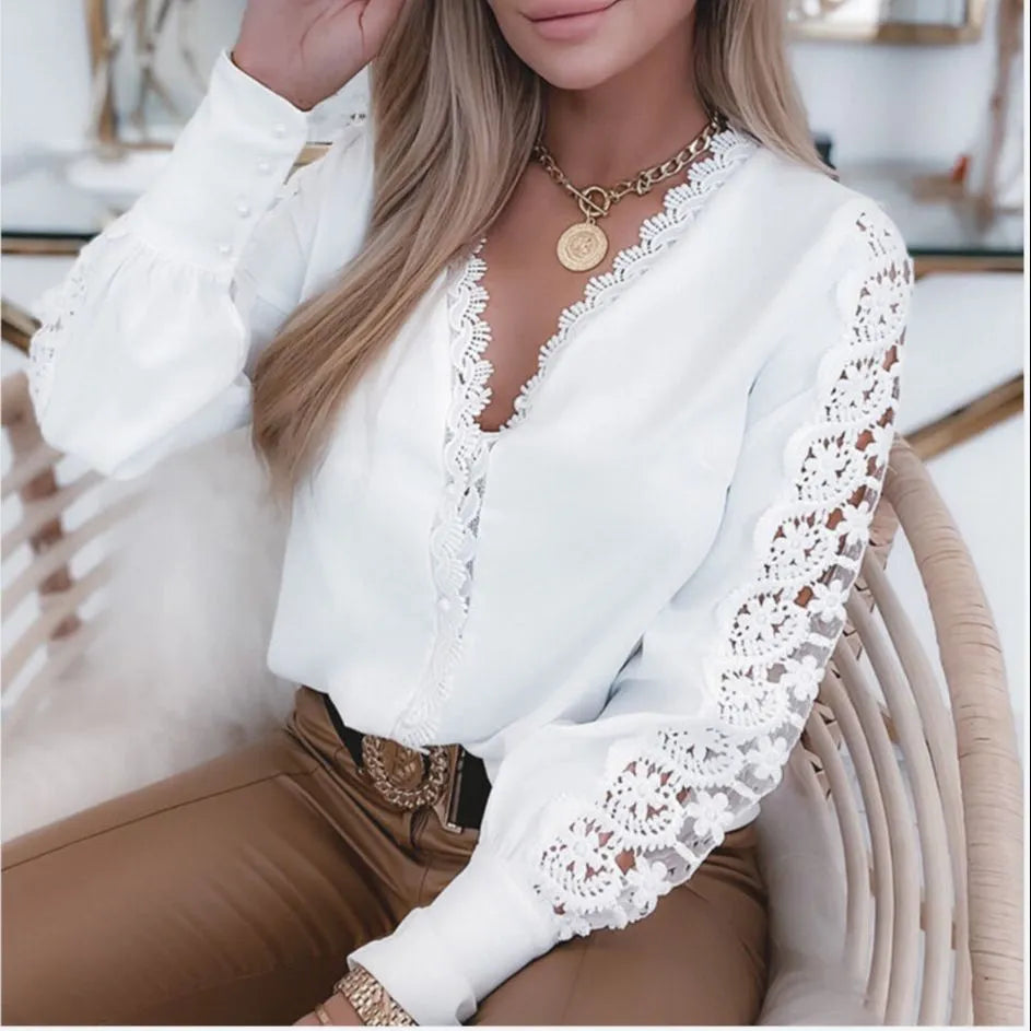 Anatea® | Elegant White Women'S Blouse In Style