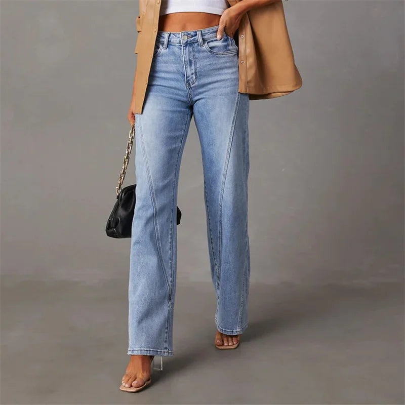 Macarena® | Women's high-waisted straight-cut jeans