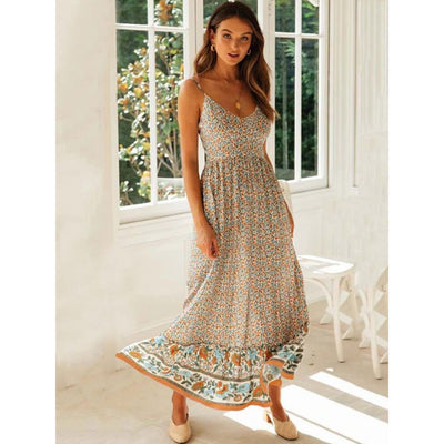 Adelaida® | Women's V-neck maxi dress