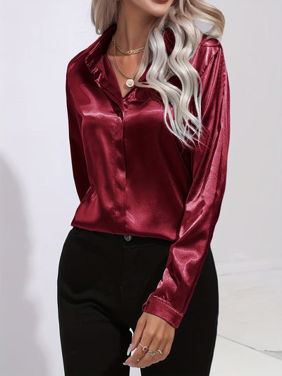 Luz® | Elegant satin blouse