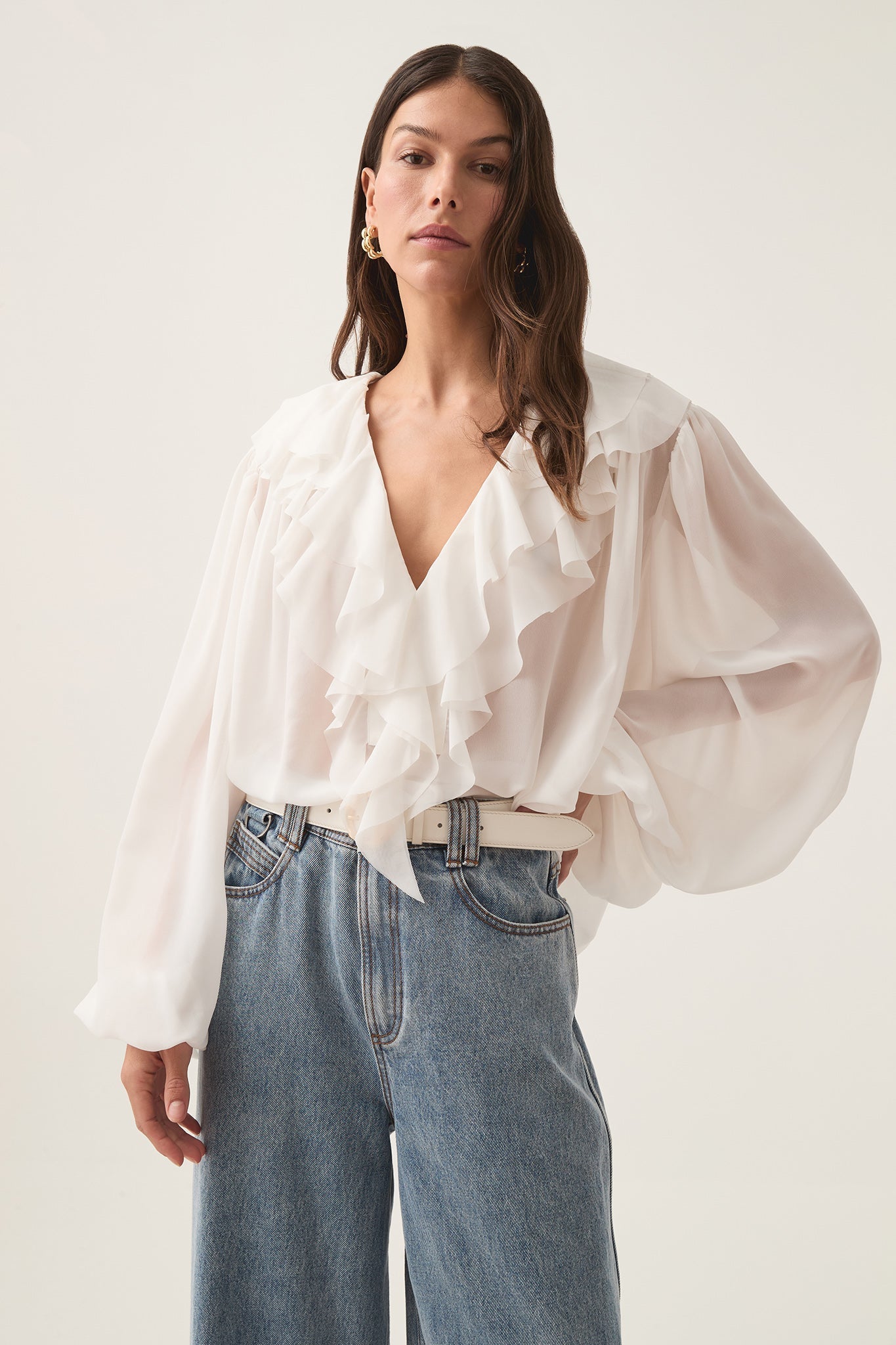 Agueda® | Women'S Playful Pom Pom Blouse Fun