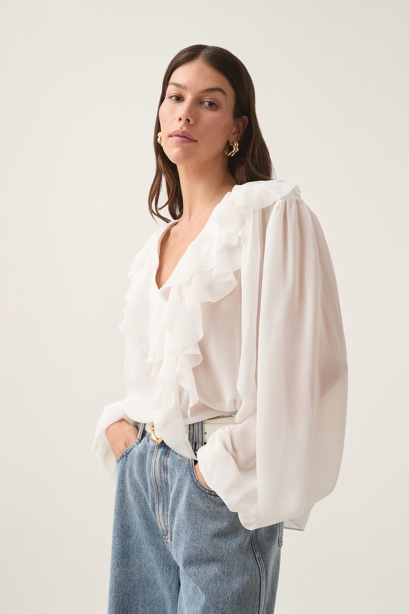 Agueda® | Women'S Playful Pom Pom Blouse Fun