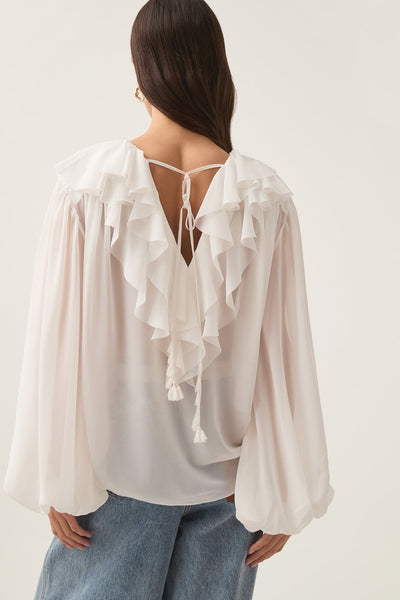 Agueda® | Women'S Playful Pom Pom Blouse Fun