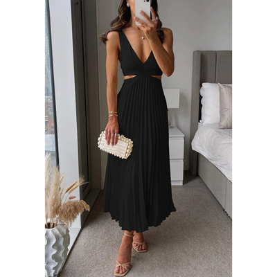 Madison® | Catarina L pleated dress with neckline