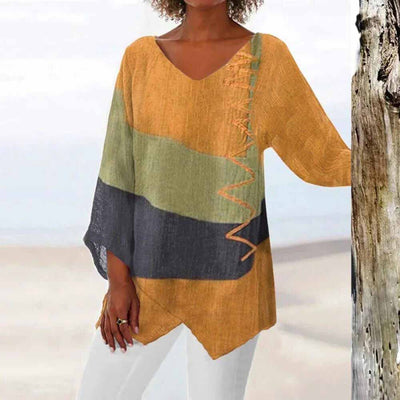 Laila® | Elegant Tricolor Shirt