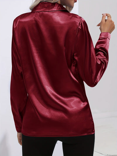 Luz® | Elegant satin blouse