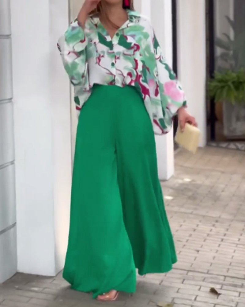 Andrea® | Liz shirt and trousers set