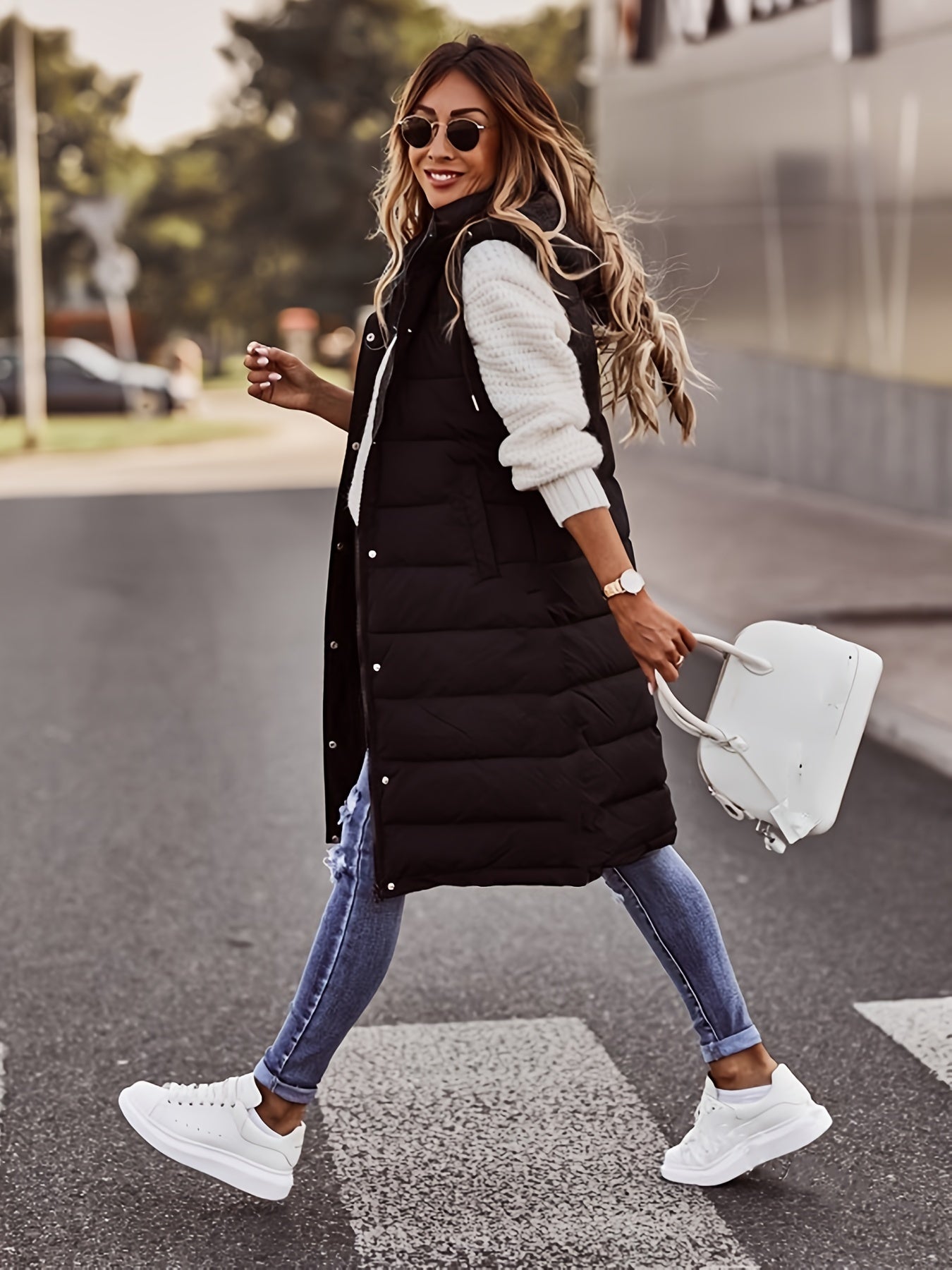 Aveline® | Sleeveless long coat