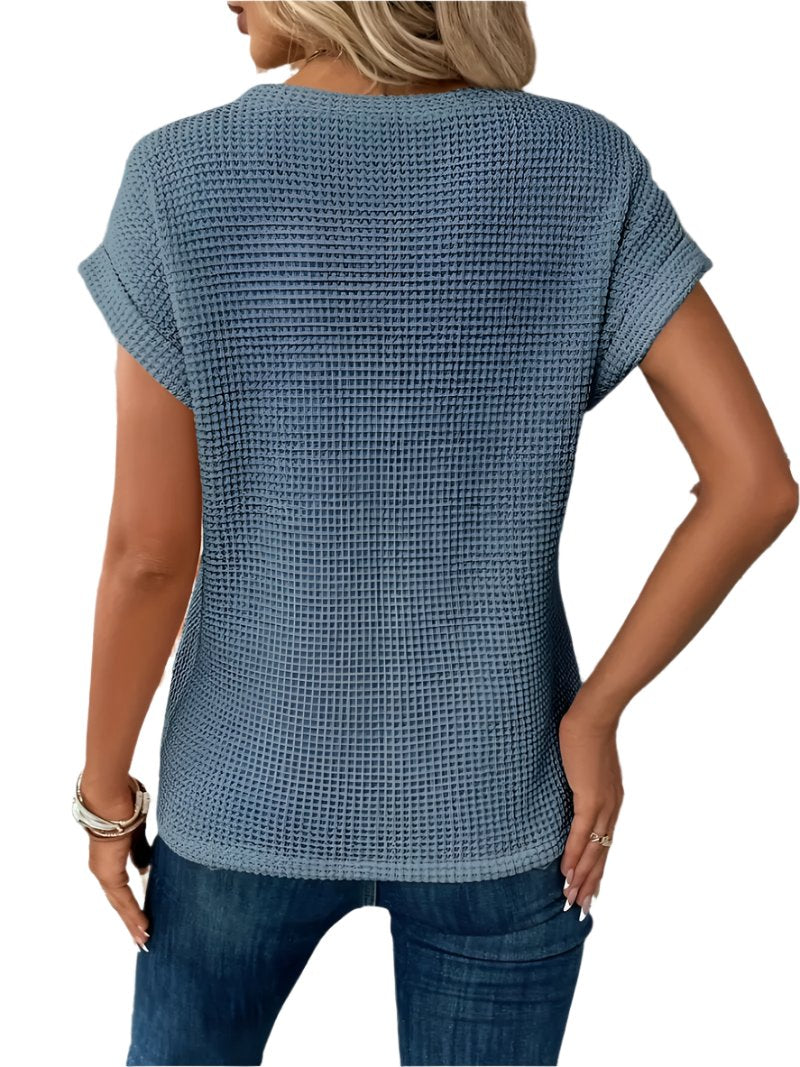 Amadita® | Women'S Knitted Wrap Blouse In Plain Colors