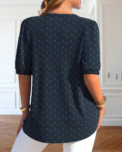 Aurea® | Short-Sleeved Blouse With Snap Buttons
